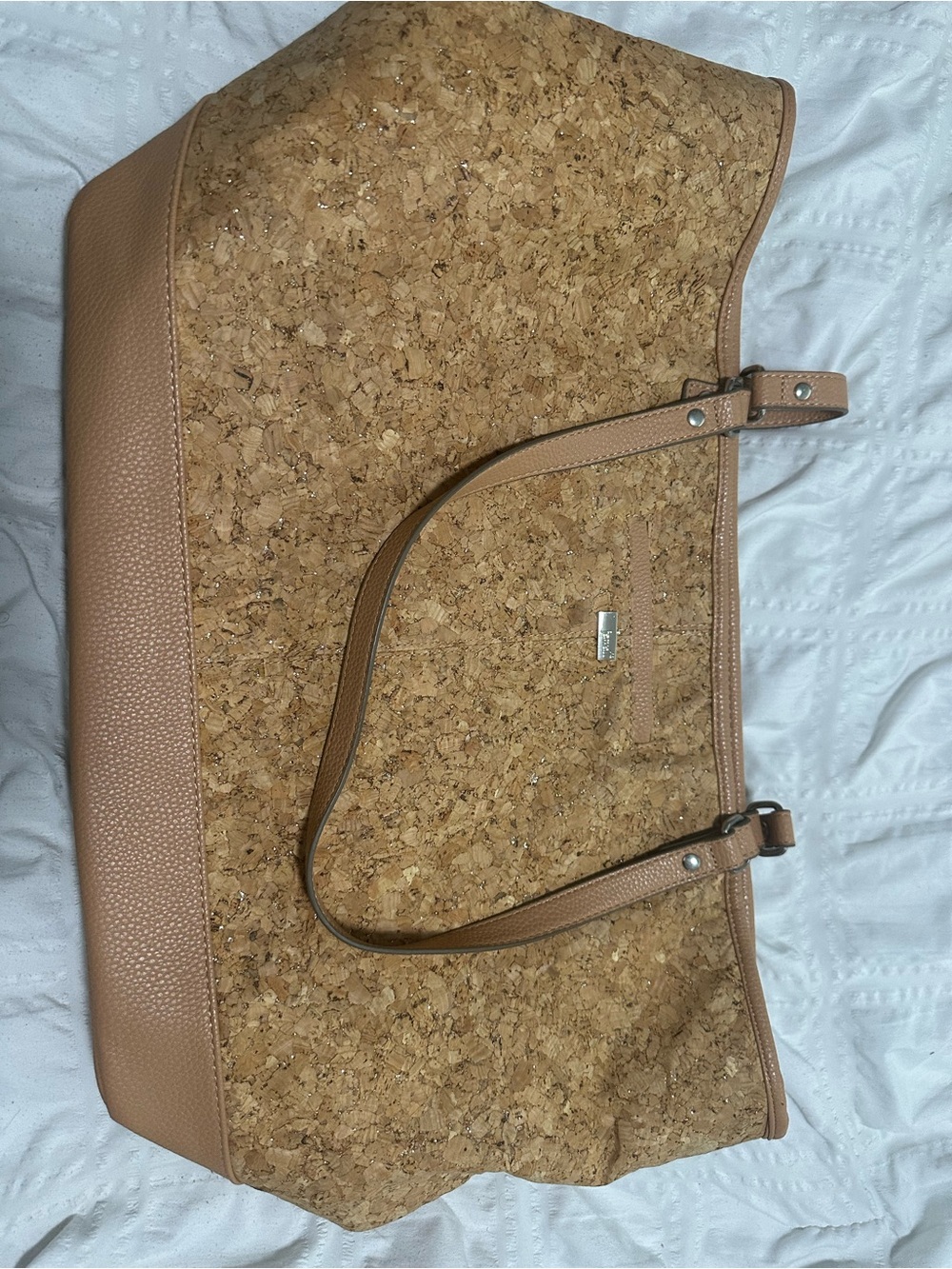 Thirty One Large Cork and Tan Tote Bag - Women